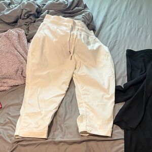 lululemon athletica White Cropped Drawstring Pants